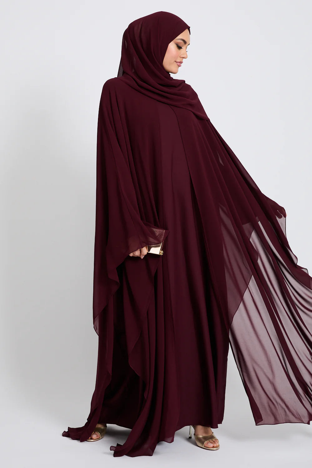Abaya Bordeaux