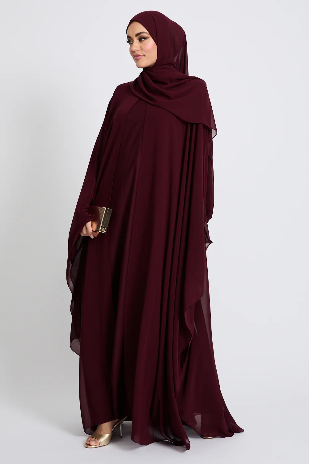 Abaya Bordeaux