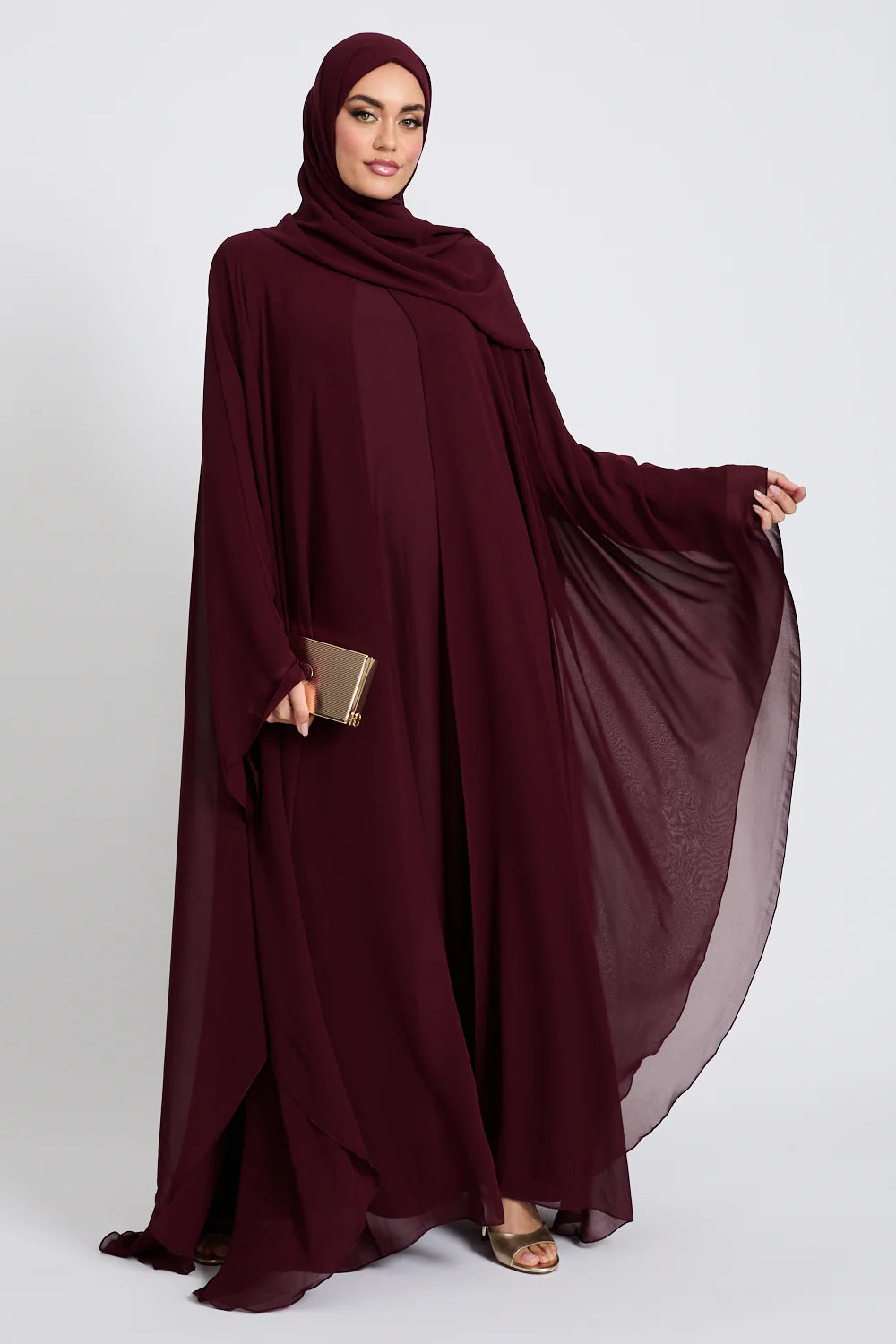 Abaya Bordeaux
